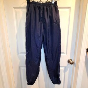Adidas Vintage 90s Men's Nylon Windbreak Track Jogger Pants Size Medium Navy